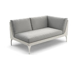 Dedon Mu Left Module, Coussins en sus Mystique Dusk Lipari 216 