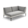 Dedon Mu Left Module, Coussins non inclus Black Pepper 317 