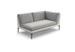 Dedon Mu Left Module, Coussins non inclus Black Pepper 317 