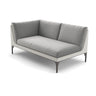 Dedon Mu Right Module, Coussins non inclus Black Pepper 317 