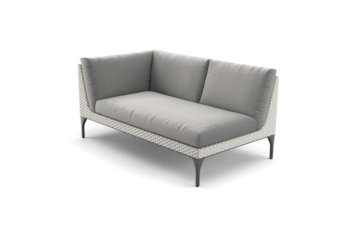 Dedon Mu Right Module, Coussins non inclus Black Pepper 317 