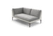 Dedon Mu Right Module, Coussins non inclus Black Pepper 317 