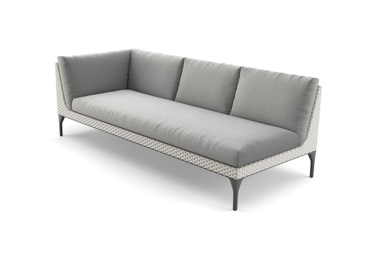Dedon Mu Right Module XXL, Coussins non inclus Black Pepper 317 