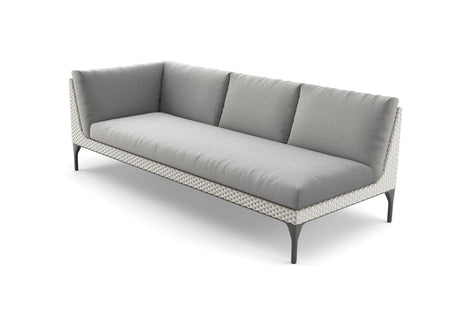 Dedon Mu Right Module XXL, Coussins non inclus Black Pepper 317 