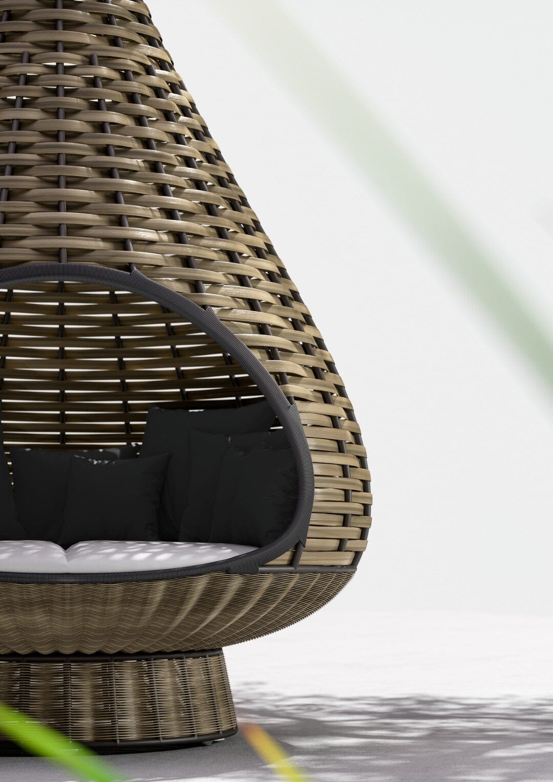 Dedon Nestrest Standing Lounger Ø200cm, Coussins non inclus 