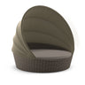 Dedon Orbit Set Loveseat XXL, avec Canopy / Capote en taupe, sling seat, Coussins non inclus Vulcano 099 
