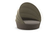 Dedon Orbit Set Loveseat XXL, avec Canopy / Capote en taupe, sling seat, Coussins non inclus Vulcano 099 