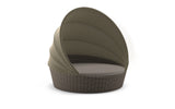 Dedon Orbit Set Loveseat XXL, avec Canopy / Capote en taupe, sling seat, Coussins non inclus Vulcano 099 