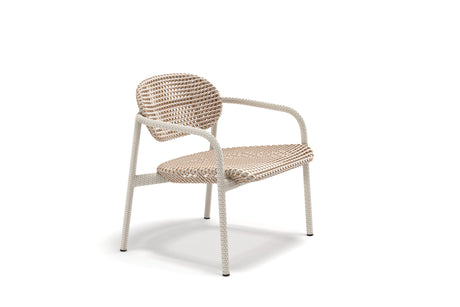 Dedon Roii Lounge chair, coussin en sus Silica 173 