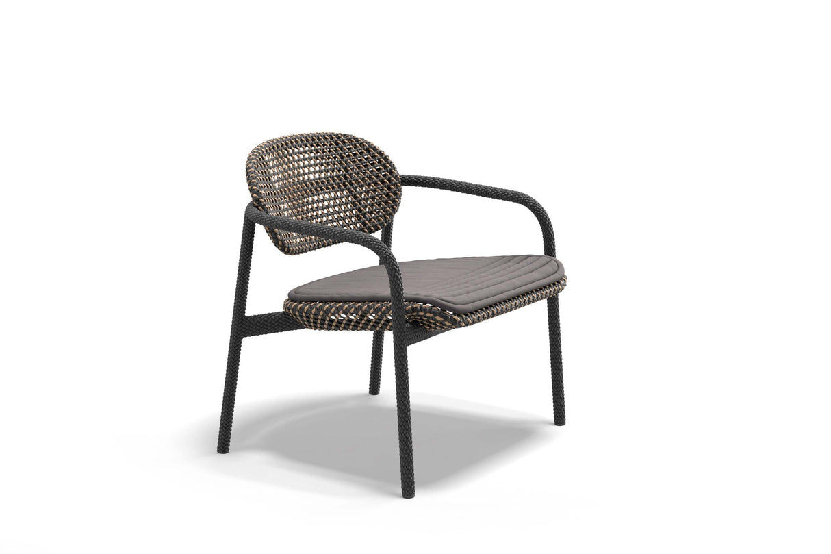 Dedon Roii Lounge chair, coussin en sus Tobacco 174 
