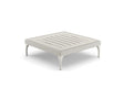 Dedon Set Mu Coffee Table 90x90cm, avec Plateau HPL Mystique Dusk 216 + HPL Solid Lipari 304 