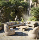 Dedon Tibbo 2-seater / Canapé 2 places, Coussins en sus 