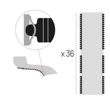 Lafuma Futura Kit Toile de rechange clip pour Relax Evolution - Largeur 48cm