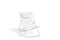 Diphano Alexa Transat Chilienne pliable White AF08 + Toile simple White T030 