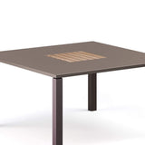 Emu 1040 Quadro Insertion en teck pour Table repas 141x141cm 