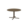 Emu 1156 Table Système Table Fixe ronde Ø117cm Bords arrondis Indian Brown 41 
