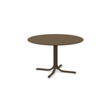 Emu 1156 Table Système Table Fixe ronde Ø117cm Bords arrondis Indian Brown 41 