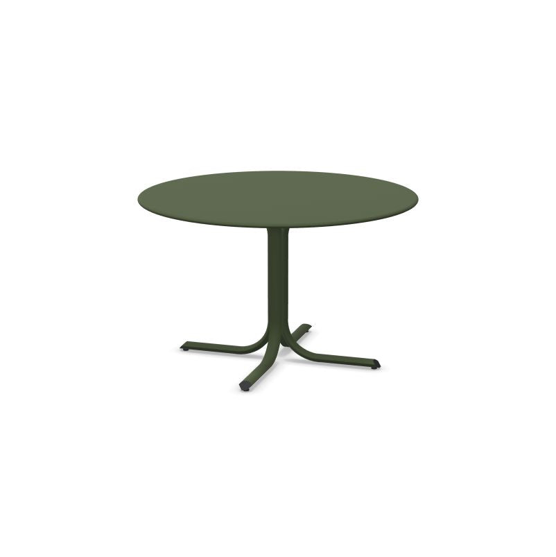 Emu 1156 Table Système Table Fixe ronde Ø117cm Bords arrondis Military Green 17 