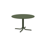 Emu 1156 Table Système Table Fixe ronde Ø117cm Bords arrondis Military Green 17 