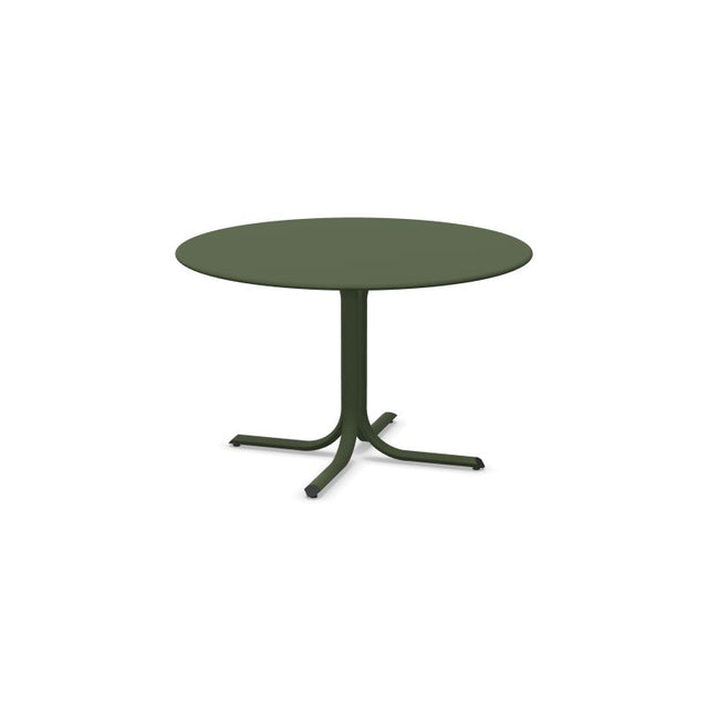 Emu 1156 Table Système Table Fixe ronde Ø117cm Bords arrondis Military Green 17 