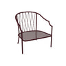 Emu 1204 Como Fauteuil Club Lounge, coussins non inclus Intense Red 46 