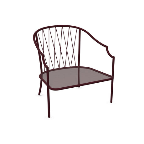 Emu 1204 Como Fauteuil Club Lounge, coussins non inclus Intense Red 46 