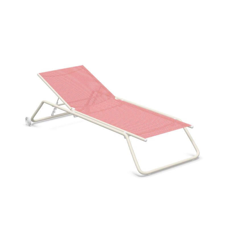 Emu 207 Snooze Chaise Longue Matt White 23 / Red 300/46 
