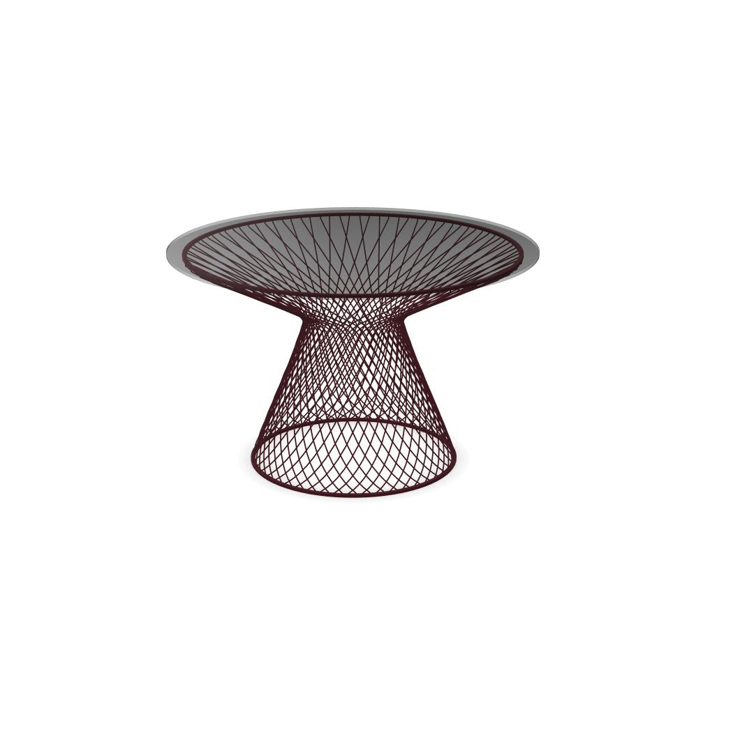 Emu 494 Heaven Piétement Table repas ronde Ø144cm - Plateau non inclus Intense Red 46 