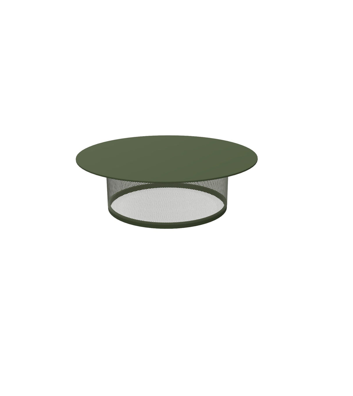 Emu 5048 Cabla Table basse Ø98.5cm h:30cm Military Green 17 