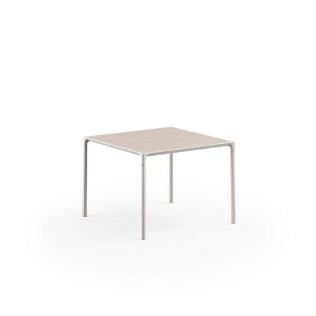 Emu 720 Terramare Table repas 103x103cm Matt White 23 / Gres Salt 51 