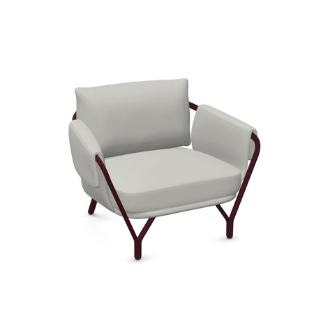 Emu 9045 Angel Fauteuil Club Lounge, coussins non inclus Intense Red 46 