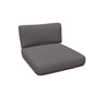Emu C/5036 Cabla Set Coussin Assise et Coussin Dossier pour Module Central Standard SMALL WEFT GREY Polypropylène 900/77 
