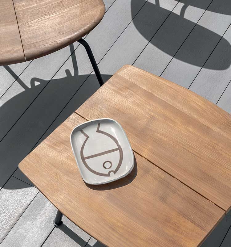 Ethimo Agave Table basse 65x65cm H:37cm 