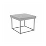 Ethimo Allaperto Mountain Table Basse Carrée 50x50cm H:40cm Coffee Brown + Natural Teak 