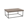 Ethimo Allaperto Mountain Table Basse Rectangulaire 100x70cm H:40cm Coffee Brown + Pickled Teak 