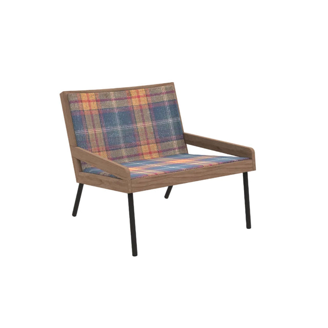 Ethimo Allaperto Mountain Tartan Fauteuil bas Lounge, Coussins non inclus 
