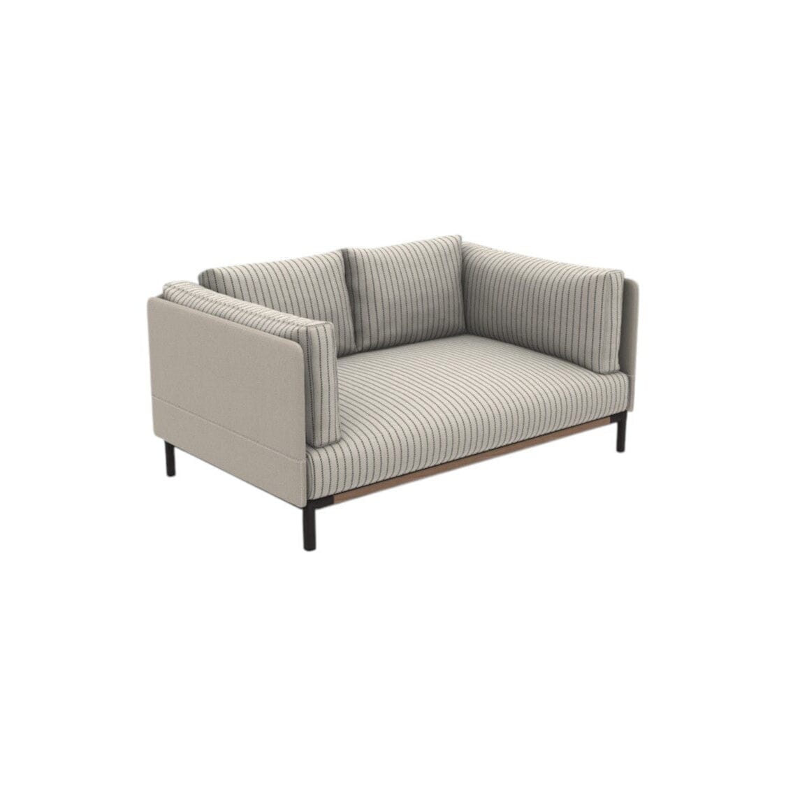 Ethimo Baia Canapé 2 places Alu Carbon + Teak Navy / Maiorca 