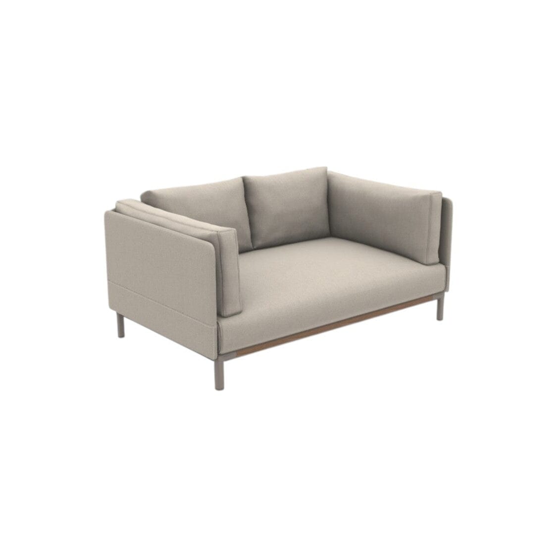 Ethimo Baia Canapé 2 places Alu Silver + Teak Maiorca 