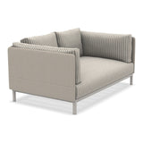 Ethimo Baia Canapé 2 places avec coussins Alu Limestone White Navy / Maiorca 