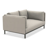 Ethimo Baia Canapé 2 places avec coussins Alu Mud Grey Navy / Maiorca 