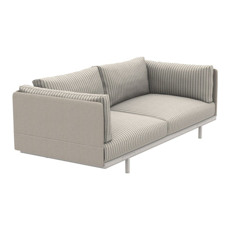 Ethimo Baia Canapé XL avec coussins Alu Limestone White Navy / Maiorca 