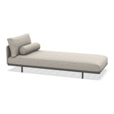 Ethimo Baia Chaise longue avec coussins Alu Mud Grey Navy / Maiorca 