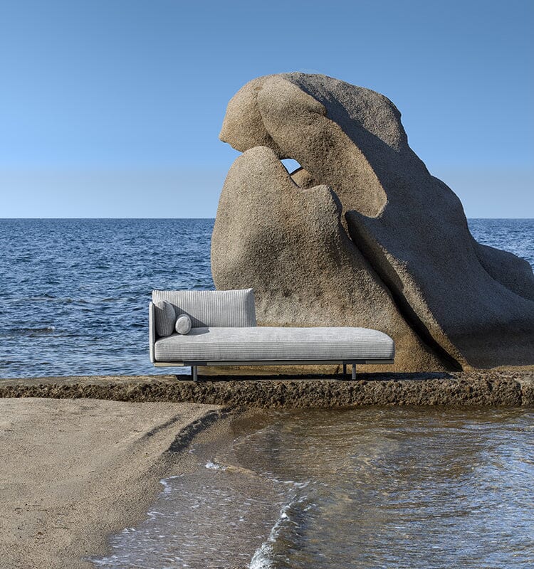 Ethimo Baia Daybed Méridienne gauche/droite avec coussins 