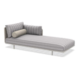 Ethimo Baia Daybed Méridienne gauche/droite avec coussins Alu Limestone White Cruise / Maiorca Gauche