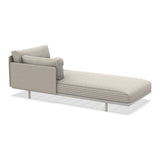 Ethimo Baia Daybed Méridienne gauche/droite avec coussins Alu Limestone White Navy / Maiorca Droit