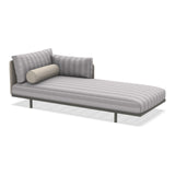 Ethimo Baia Daybed Méridienne gauche/droite avec coussins Alu Mud Grey Cruise / Maiorca Gauche