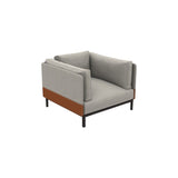 Ethimo Baia Fauteuil Club Lounge Alu Carbon Linen / Faux Leather 