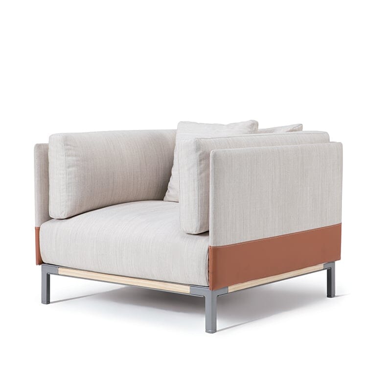 Ethimo Baia Fauteuil Club Lounge avec coussins 
