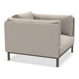 Ethimo Baia Fauteuil Club Lounge avec coussins Alu Mud Grey Maiorca 