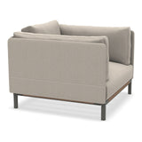 Ethimo Baia Fauteuil Club Lounge avec coussins Alu Mud Grey + Teak Maiorca 